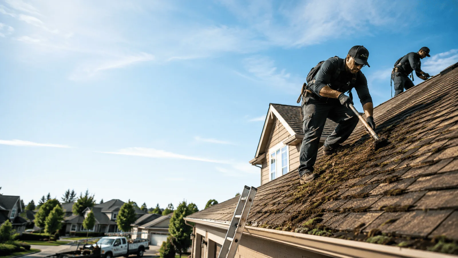 Roof Moss Removal in Whiteland, IN near me